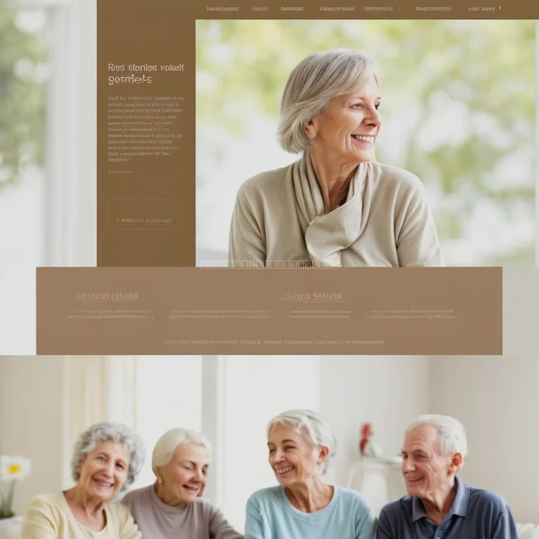 Cozy room designed for seniors with easy access features